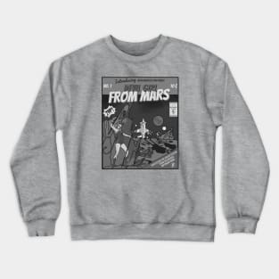 Devil Girl From Mars (Black and White) Crewneck Sweatshirt